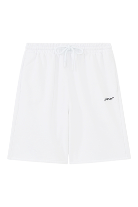 Diagonal Sweat Shorts